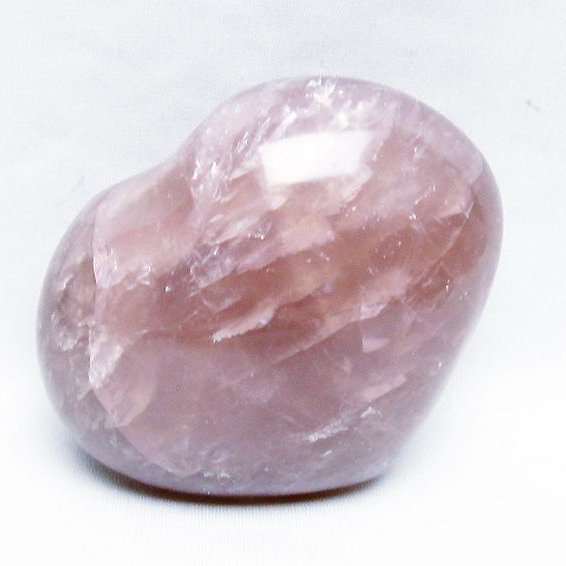 ローズクォーツハート 置物[T457-4642]