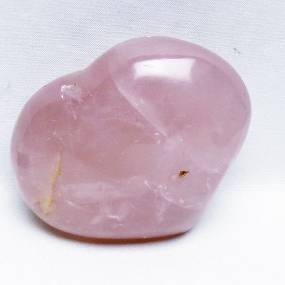 ローズクォーツハート 置物[T457-4648]
