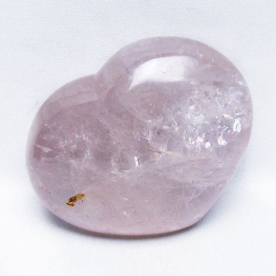 ローズクォーツハート 置物[T457-4653]