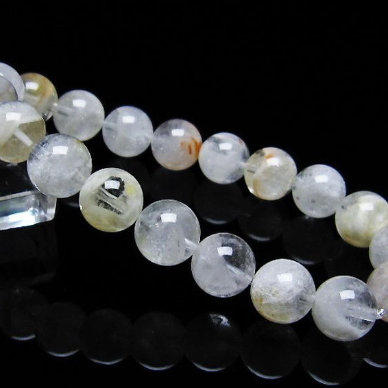 ラビットヘア ファントム 水晶 ブレスレット 11mm [T458-1011]