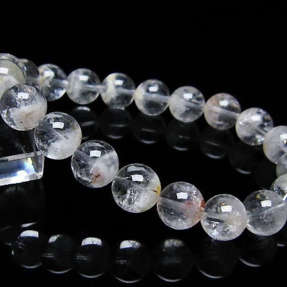ラビットヘア ファントム 水晶 ブレスレット 10mm [T458-1017]
