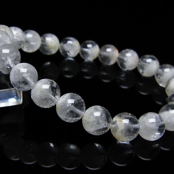 ラビットヘア ファントム 水晶 ブレスレット 9mm [T458-1053]