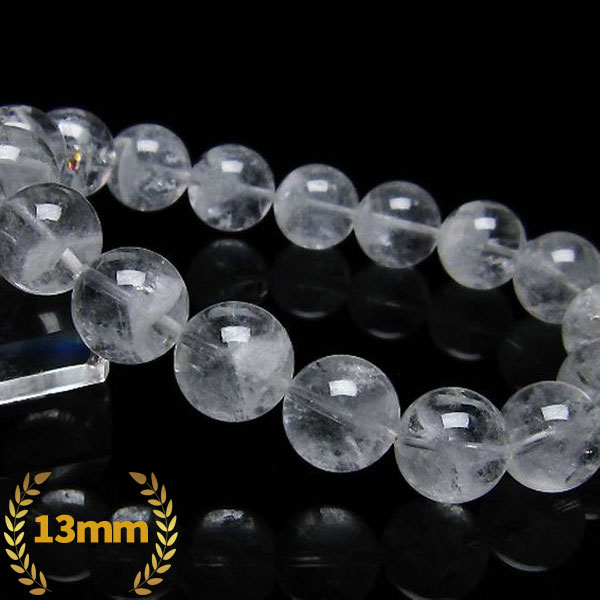 ラビットヘア ファントム 水晶 ブレスレット 13mm [T458-1155]