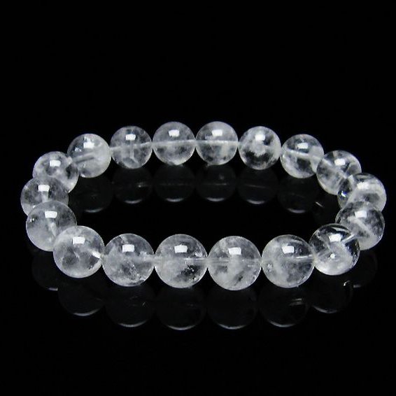 ラビットヘア ファントム 水晶  ブレスレット  12mm [T458-1158]