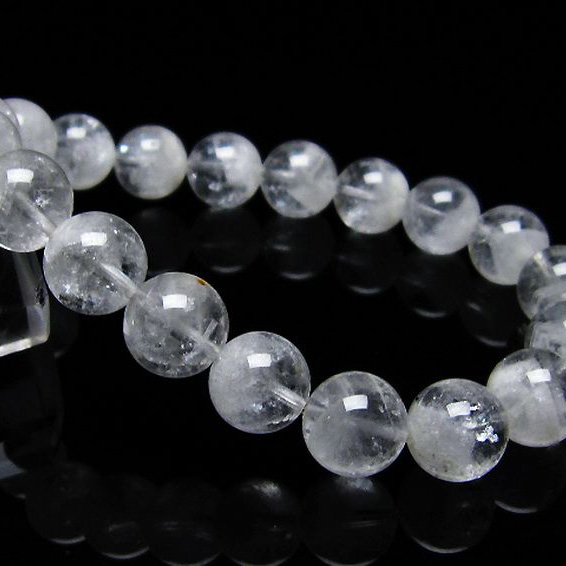 ラビットヘア ファントム 水晶  ブレスレット 10mm [T458-1165]