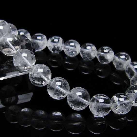 ラビットヘア ファントム 水晶 ブレスレット 10mm [T458-1176]