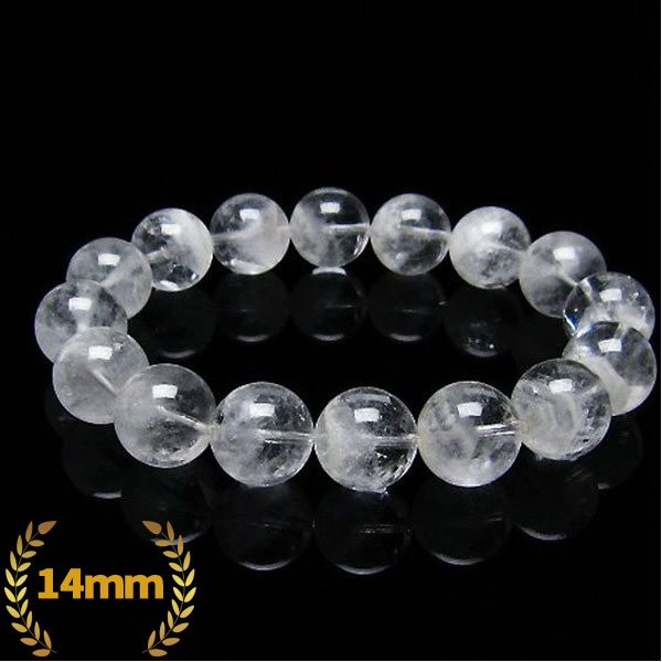 ラビットヘア ファントム 水晶 ブレスレット 14mm [T458-1212]