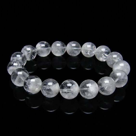 ラビットヘア ファントム 水晶 ブレスレット 12mm [T458-1219]