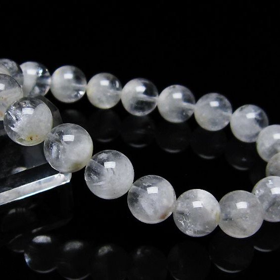 ラビットヘア ファントム 水晶 ブレスレット 10mm [T458-1229]