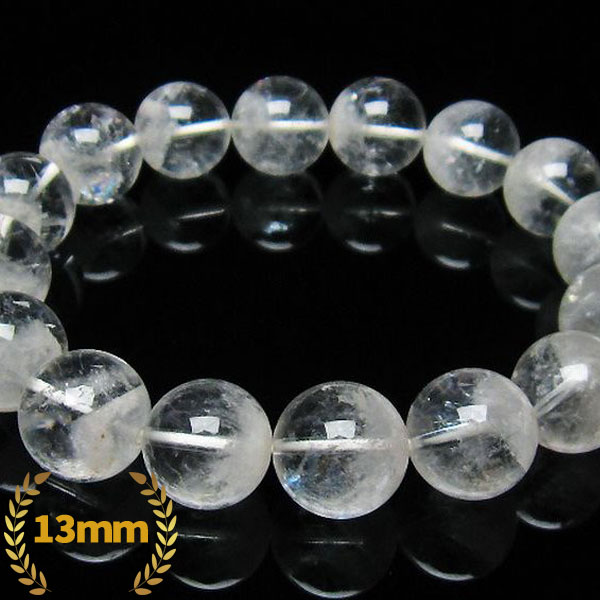 ラビットヘア ファントム 水晶 ブレスレット 13mm [T458-799]