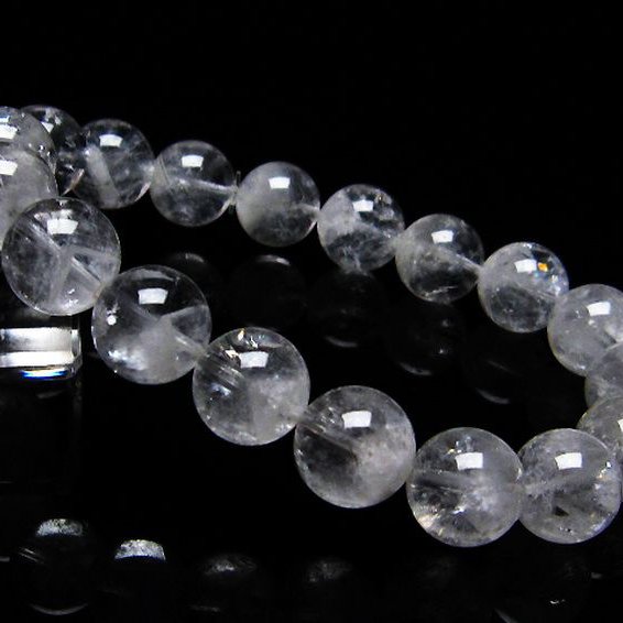 ラビットヘア ファントム 水晶 ブレスレット 12mm [T458-975]