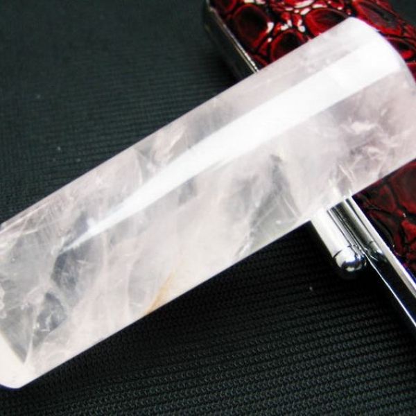 ローズクォーツ 印材　※別途料金で篆刻可能 18mm [T46-610]