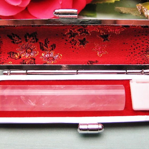 ローズクォーツ 印材　※別途料金で篆刻可能 12mm [T46-735]