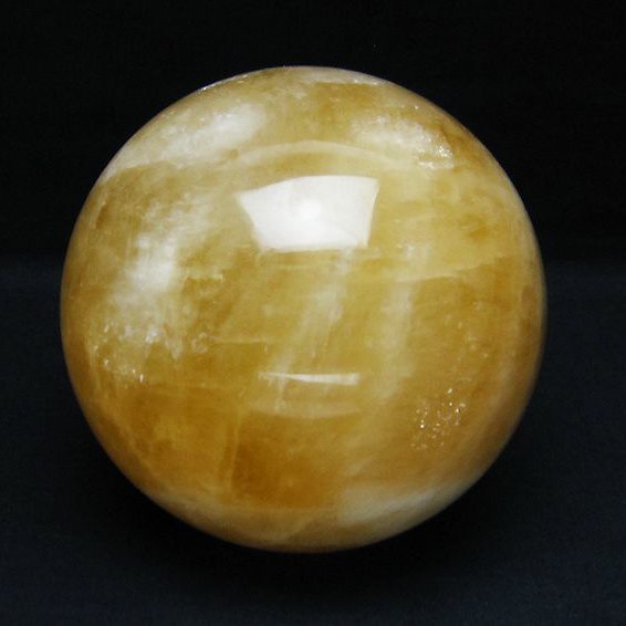 1.9Kg カルサイト 丸玉 110mm [T461-10209]