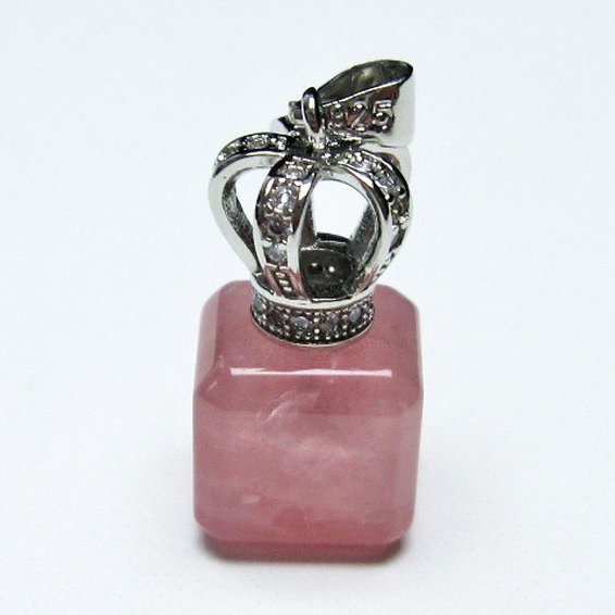 ローズクォーツ ペンダント [T467-3605]