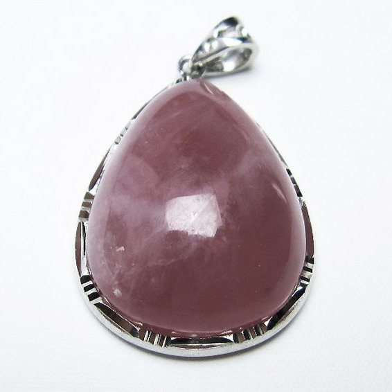 ローズクォーツ ペンダント [T467-3633]