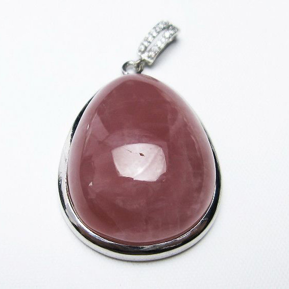 ローズクォーツ ペンダント [T467-3661]