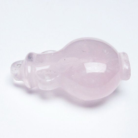 ローズクオーツ 花瓶  置物[T467-3679]