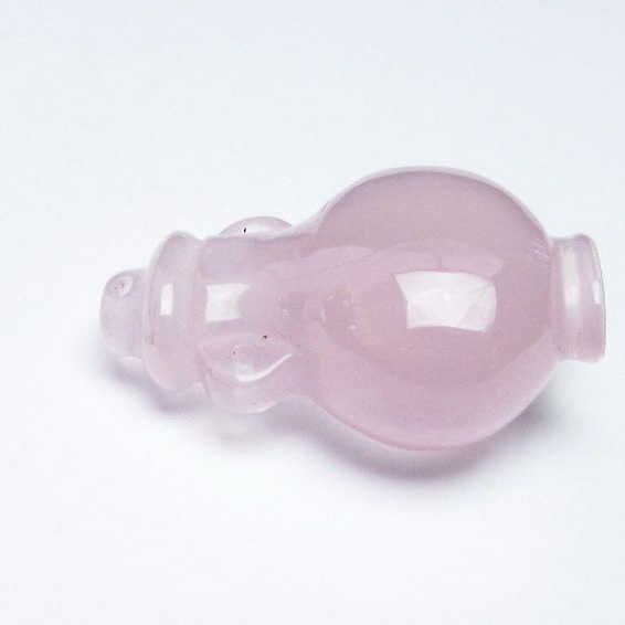 ローズクオーツ 花瓶 置物[T467-3714]