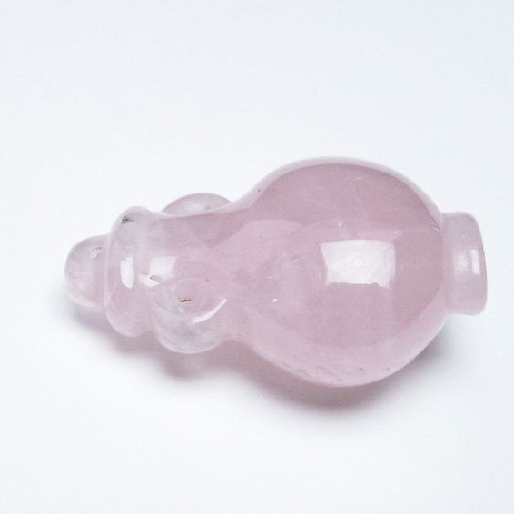 ローズクオーツ 花瓶 置物[T467-3722]