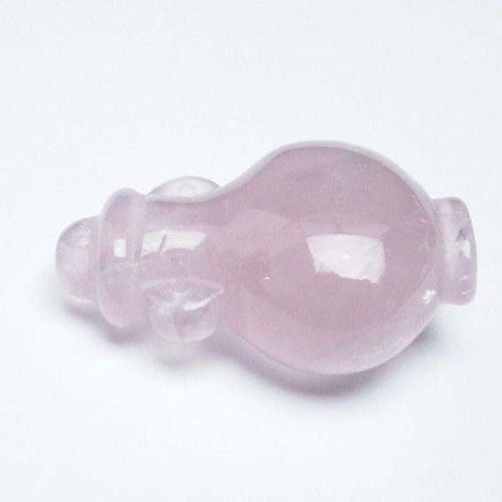 ローズクオーツ 花瓶 置物[T467-3727]