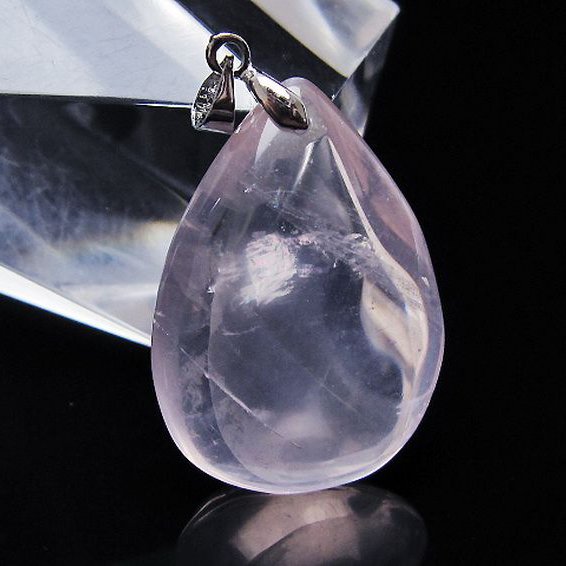 ローズクォーツ ペンダント [T467-4035]