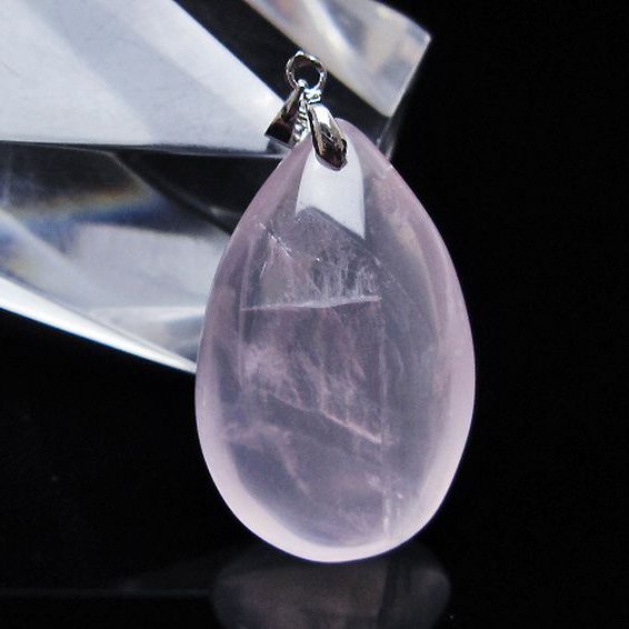 ローズクォーツ ペンダント [T467-4036]