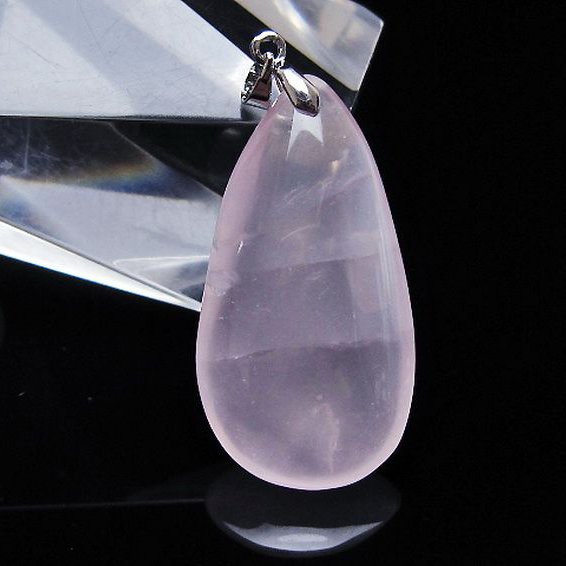 ローズクォーツ ペンダント [T467-4038]