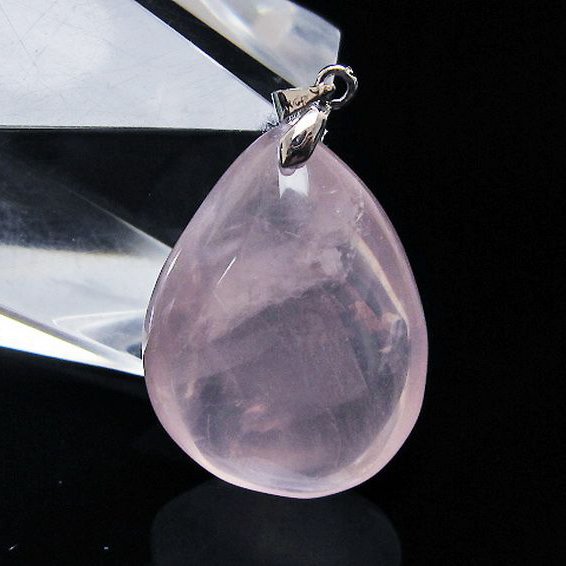 ローズクォーツ ペンダント [T467-4048]