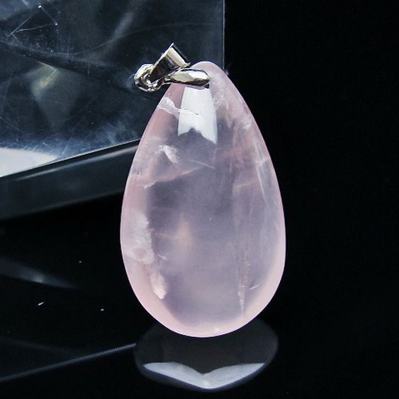 ローズクォーツ ペンダント [T467-4060]