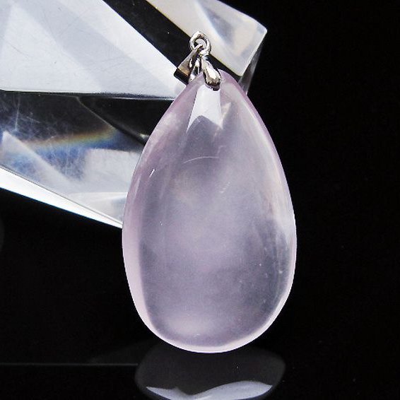 ローズクォーツ ペンダント [T467-4077]