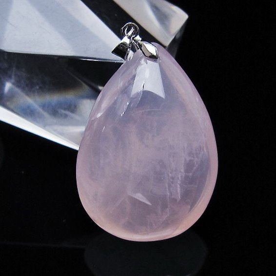 ローズクォーツ ペンダント [T467-4085]