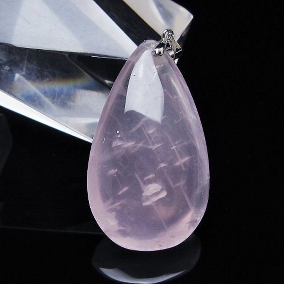 ローズクォーツ ペンダント [T467-4086]