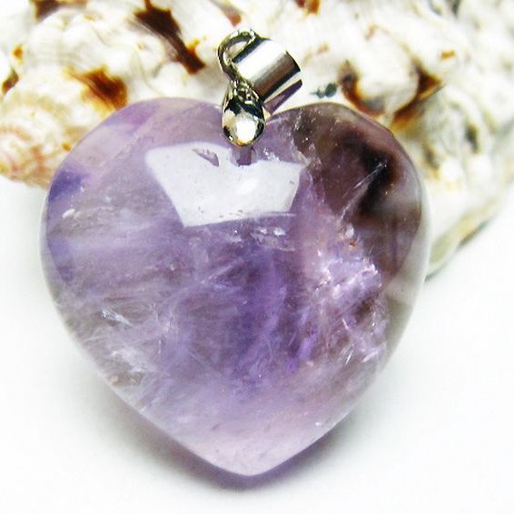 アメジストハート ペンダント [T469-5933]