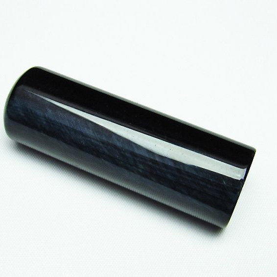 ブルータイガーアイ※青虎目石 印材　※別途料金で篆刻可能 21mm [T48-608]