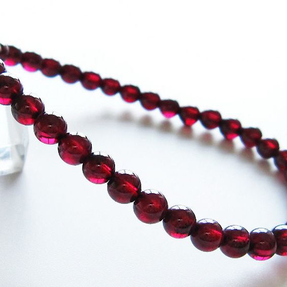 キャンディピンクガーネット ブレスレット 5mm [T483-7304]