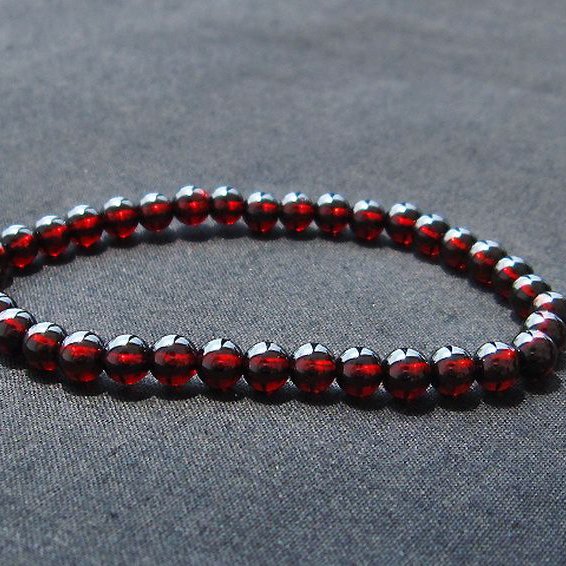 ガーネット ブレスレット 5mm [T483-7512]