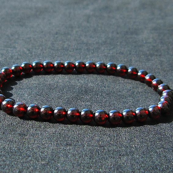 ガーネット ブレスレット 5mm [T483-7519]