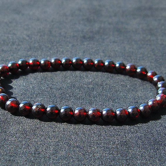 ガーネット ブレスレット 5mm [T483-7532]