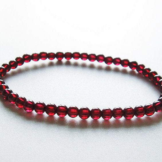 ガーネット ブレスレット  4mm [T483-7637]