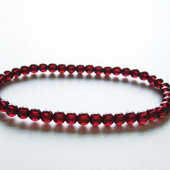 ガーネット ブレスレット 4mm [T483-7678]