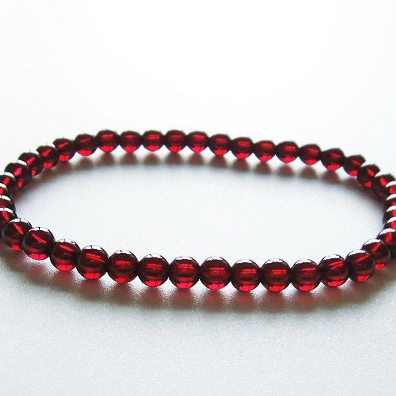 ガーネット ブレスレット 4mm [T483-7685]