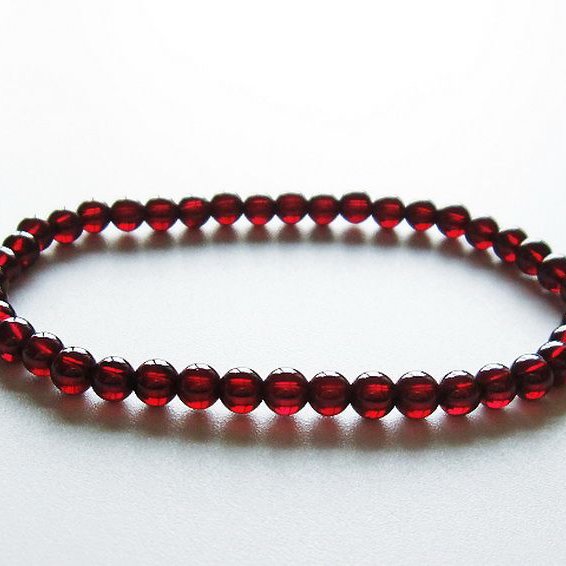 ガーネット ブレスレット 5mm [T483-7704]