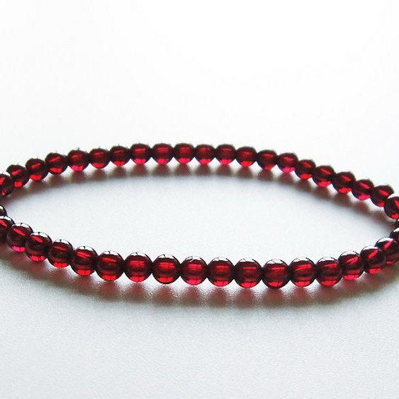 ガーネット ブレスレット 4mm [T483-7709]