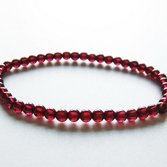 ガーネット ブレスレット 4mm [T483-7712]