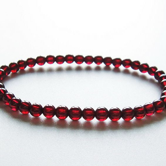 ガーネット ブレスレット 4mm [T483-7720]
