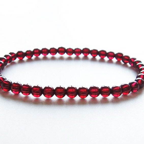 ガーネット ブレスレット 4mm [T483-7793]