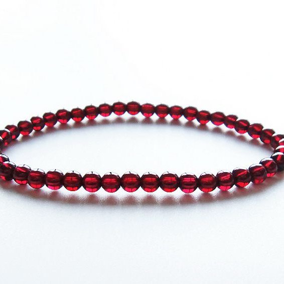ガーネット ブレスレット 4mm [T483-7816]