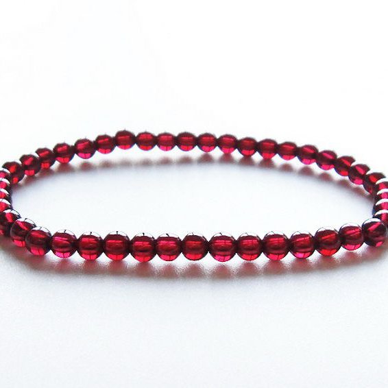 ガーネット ブレスレット 4mm [T483-7830]