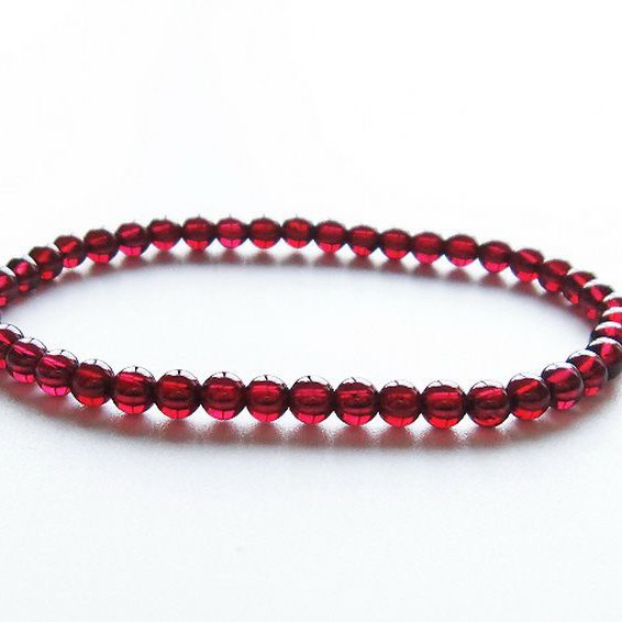 ガーネット ブレスレット 4mm [T483-7866]